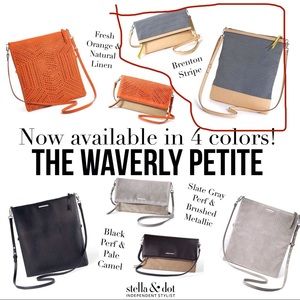 STELLA AND DOT Waverly clutch petite blue